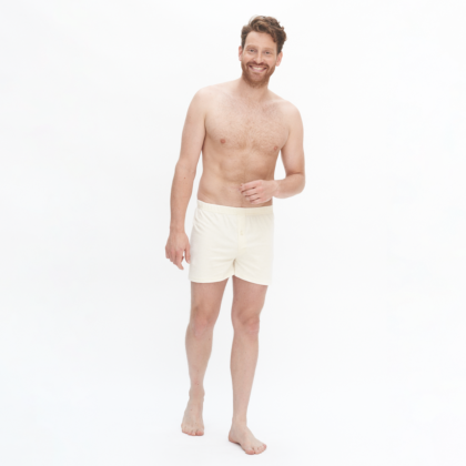 Boxer short homme large 100% coton biologique - Living crafts