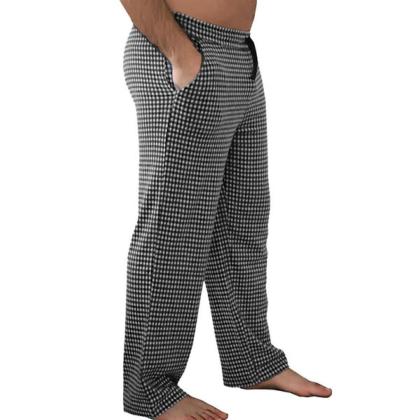 Pantalon de détente homme à carreaux en coton bio - Albero